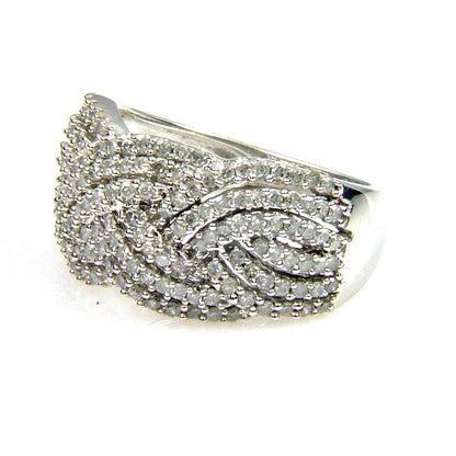 Natural 1.00ct Diamond Ring 10KT White Gold by Bids.com