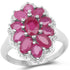 3.05 Carat Glass Filled Ruby .925 Sterling Silver Ring by Bids.com