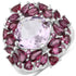 8.19 Carat Genuine Pink Amethyst and Rhodolite .925 Sterling Silver Ring by Bids.com