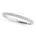 14k White Gold Scallop Pave Set Diamond Wedding Ring (1/8 cttw) by Bids.com
