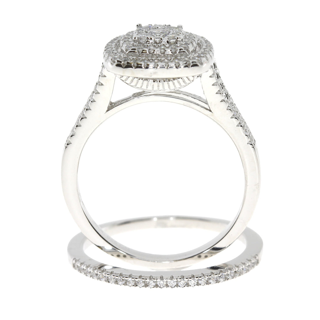 Genuine Cubic Zirconium CZ SS Bridal Sterling Silver by Bids.com