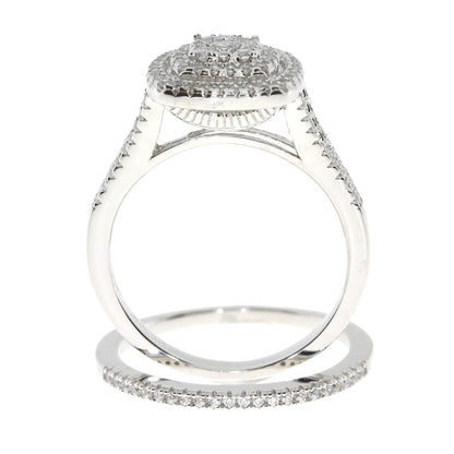 Genuine Cubic Zirconium CZ SS Bridal Sterling Silver by Bids.com