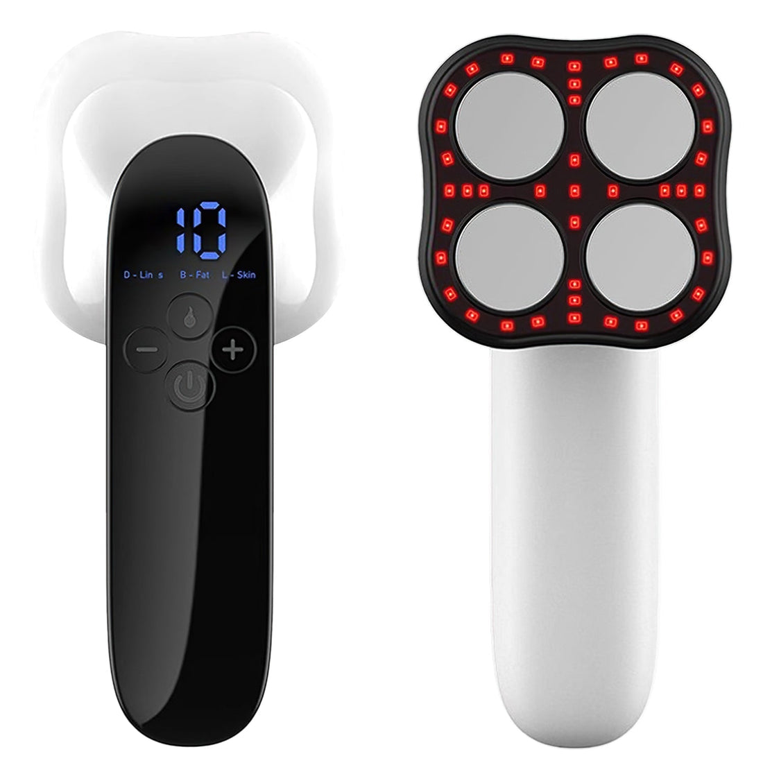 Body Shaping Machine Cordless Cellulite Massager Skin Tightening Device with 3 Modes 10 Levels Heating Function 15Mins Auto-off for Belly Waist Butt A 