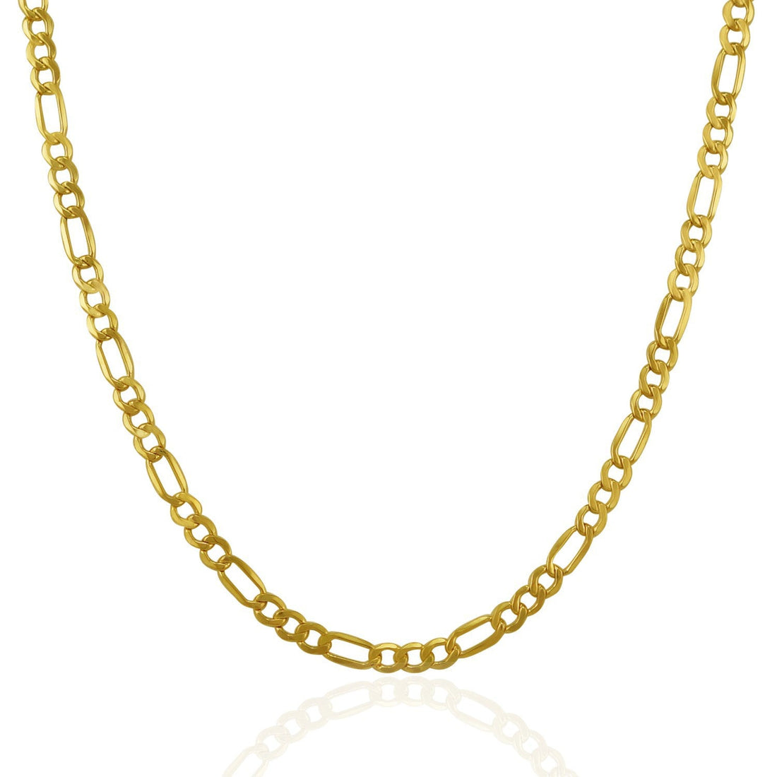 3.5mm 14k Yellow Gold Lite Figaro Chain by Bids.com