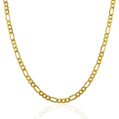 3.5mm 14k Yellow Gold Lite Figaro Chain by Bids.com