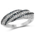 1.25 Carat Genuine Blue Diamond & White Diamond .925 Sterling Silver Ring by Bids.com