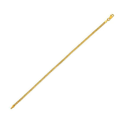 14k Yellow Gold Bismark Bracelet (2.50 mm)  DestGlow