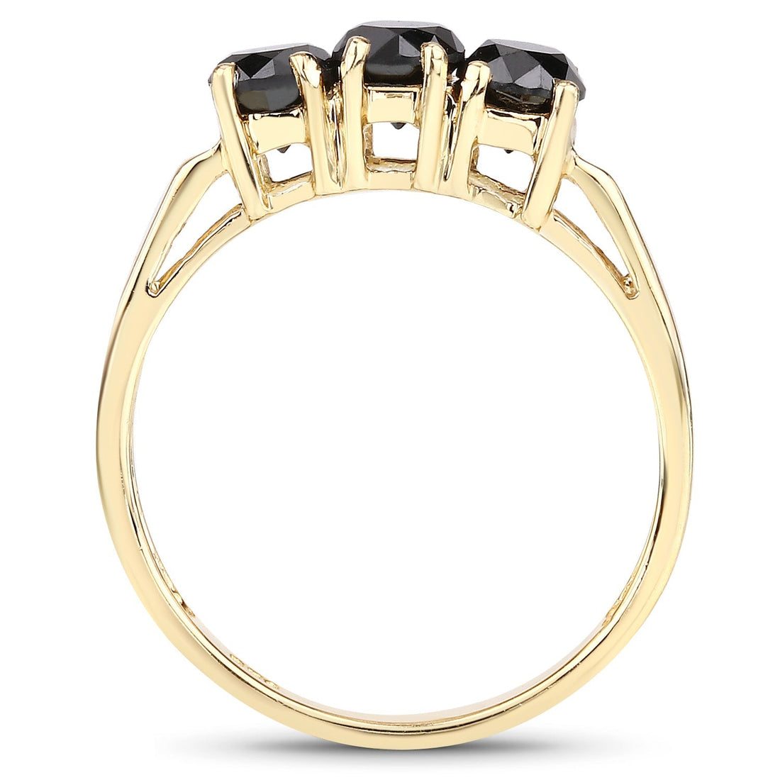 0.99 Carat Genuine Black Diamond .925 Sterling Silver Ring  DestGlow