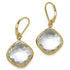 14K Yellow Gold Plated 23.86 Carat Genuine Crystal Quartz Sterling Silver Earrings by Bids.com