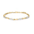 10k Gold 1/3 Cttw Diamond Miracle Set Alternating Bar and Link Bracelet (I-J Color, I1-I2 Clarity) - 7.75" Inches 