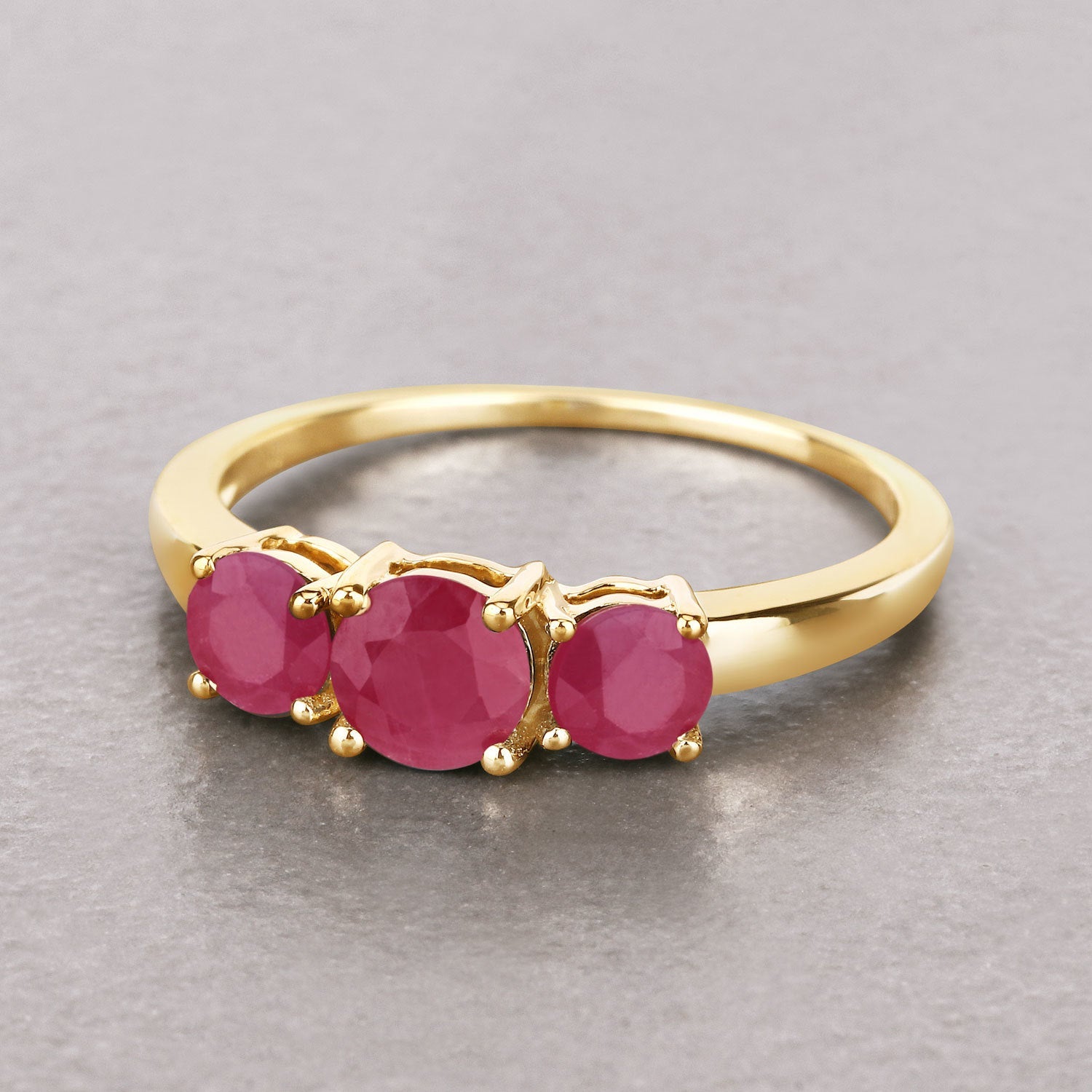 1.15 Carat Genuine Ruby 14K Yellow Gold Ring by Bids.com