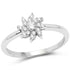 0.18 Carat Genuine White Diamond 14K White Gold Ring (E-F-G Color, SI Clarity) by Bids.com
