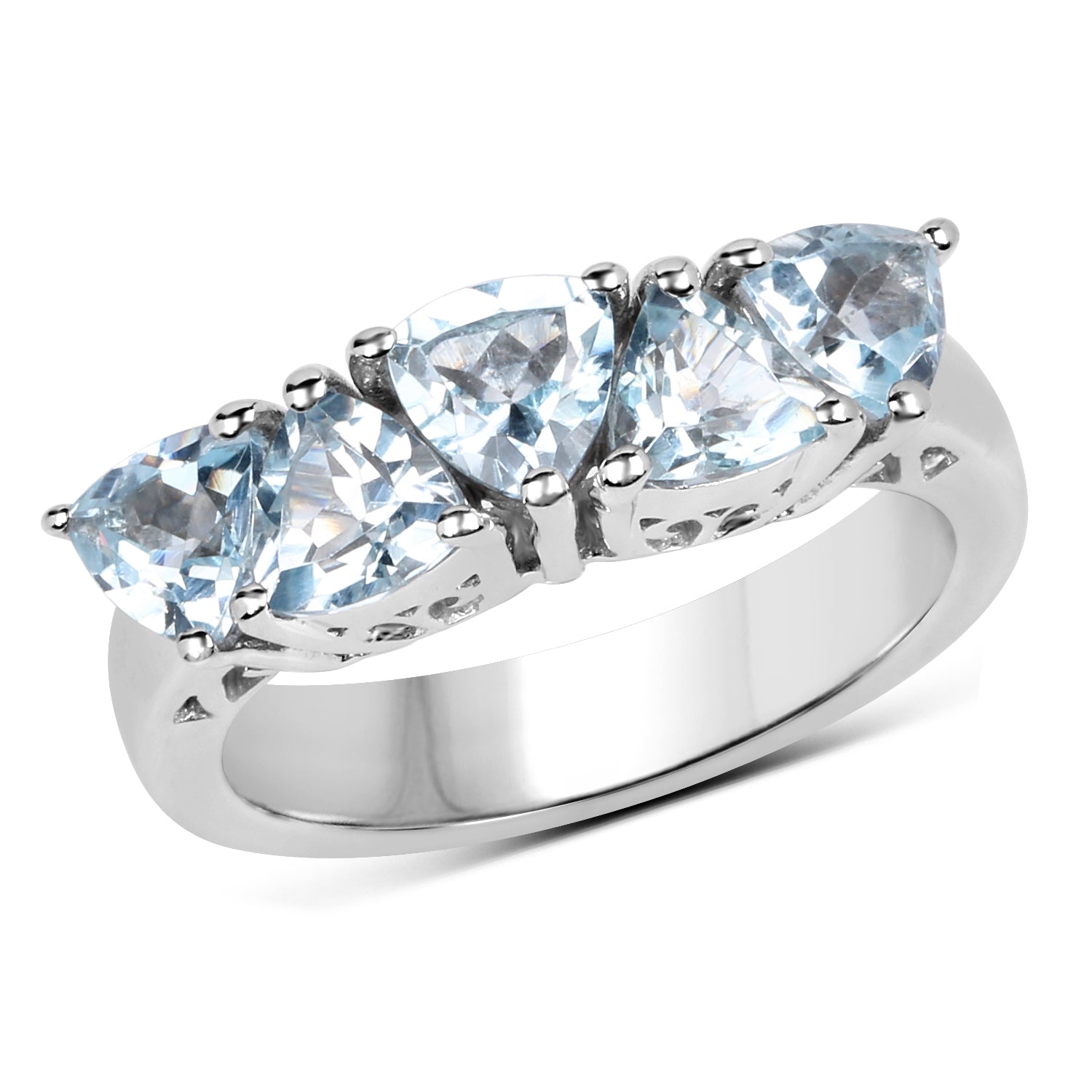 2.50 Carat Genuine Blue Topaz .925 Sterling Silver Ring by Bids.com