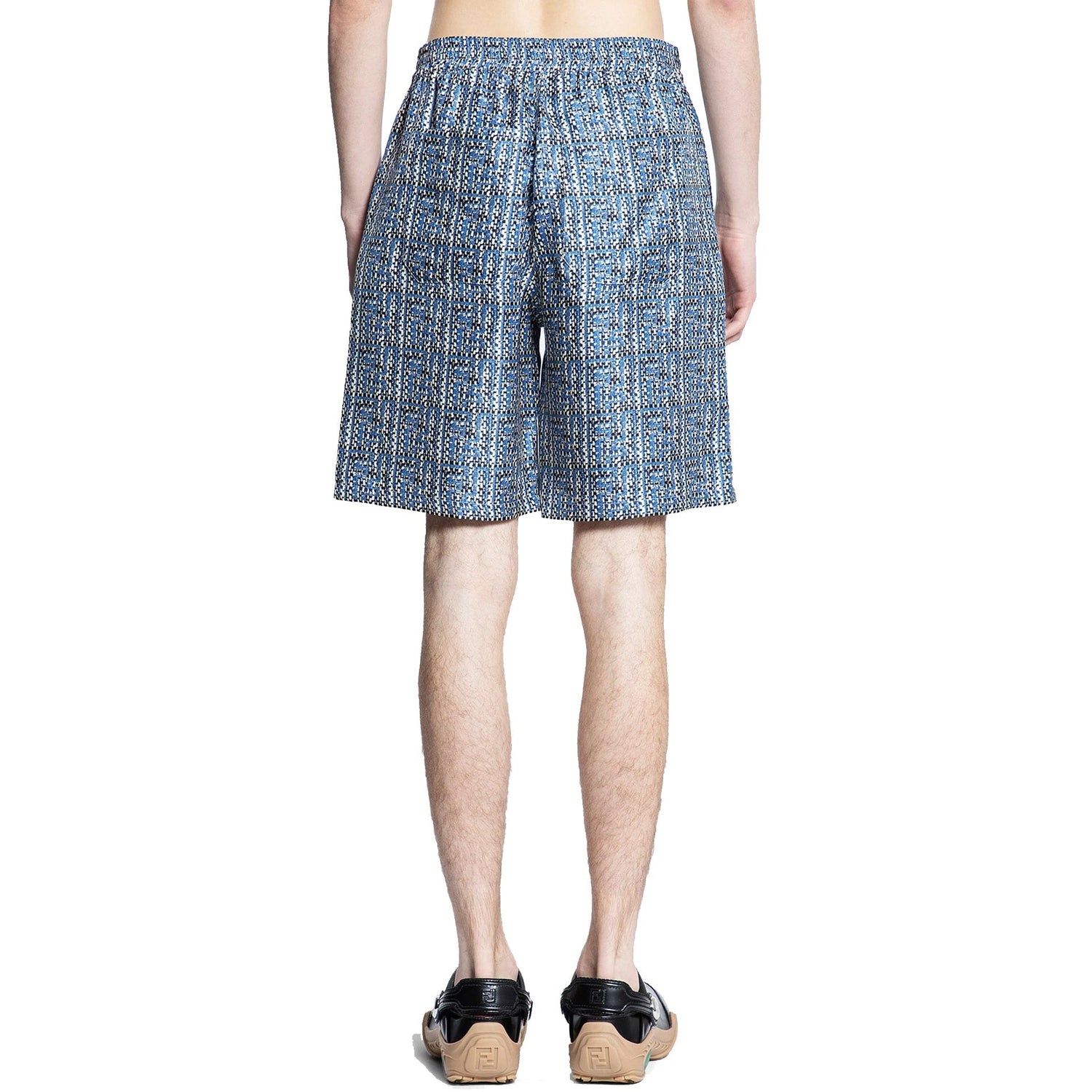 Fendi Printed Silk Shorts Men by Luosophy