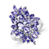 3.40 Carat Genuine Tanzanite .925 Sterling Silver Ring  DestGlow