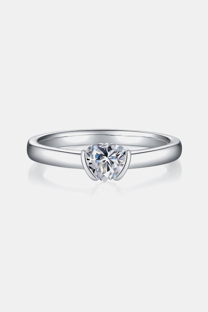 Brilliant Round Cut Sparkala™ Platinum Over Pure Sterling Silver Solitaire Ring by Sparkala