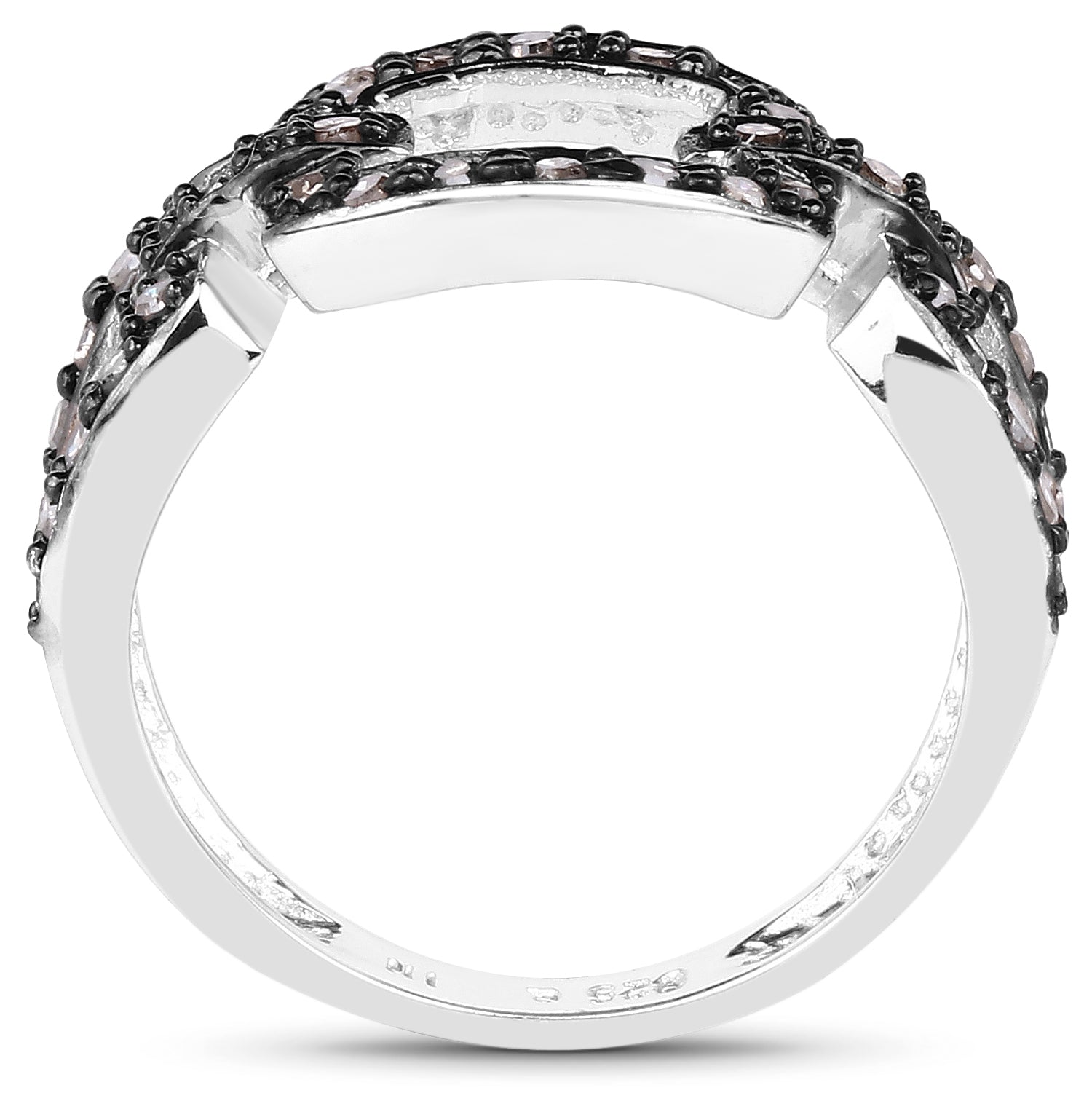 0.32 Carat Genuine Champagne Diamond .925 Sterling Silver Ring by Bids.com