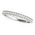 14k White Gold Milgrain Bordered Round Diamond Wedding Band (1/6 cttw) by Bids.com