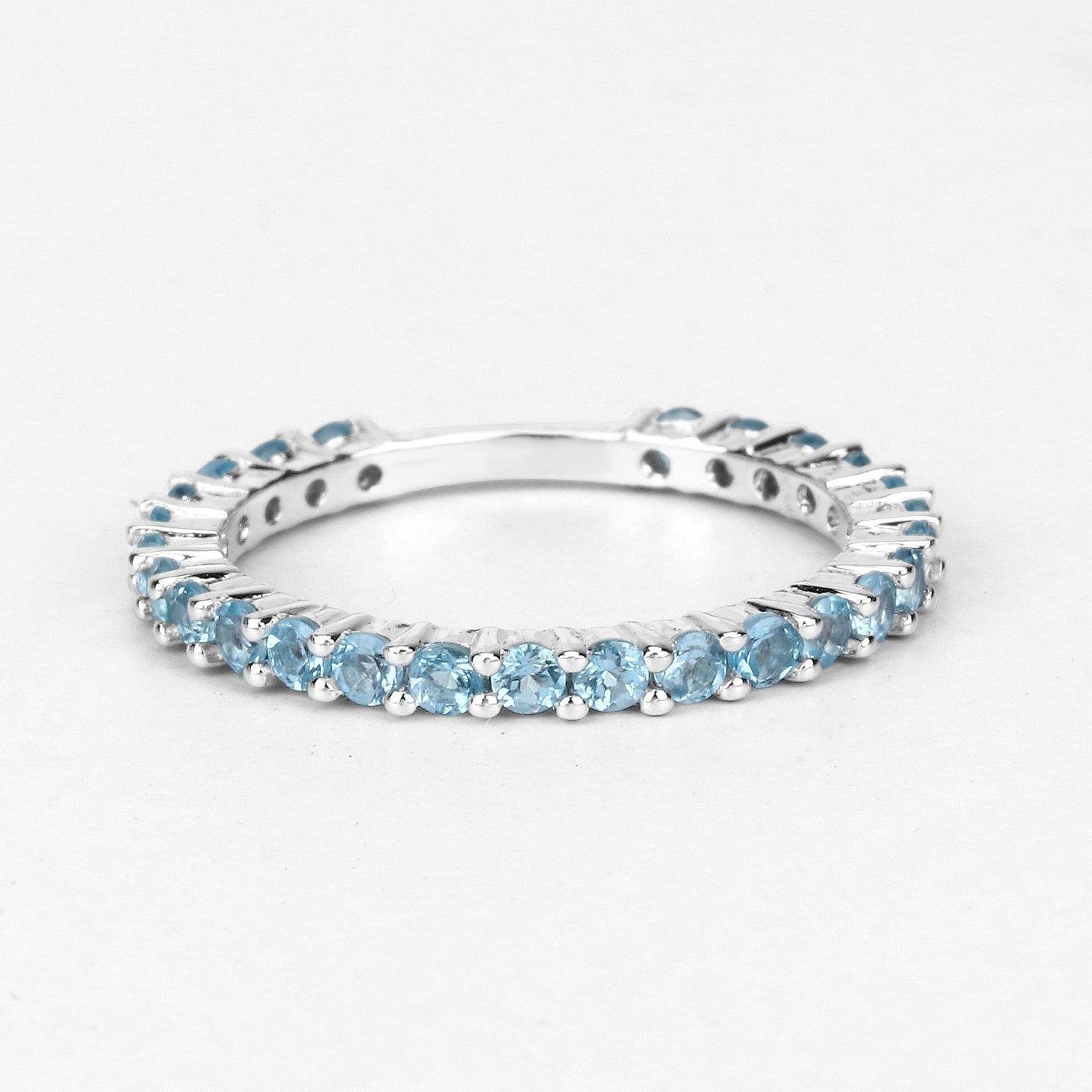 0.94 Carat Genuine Swiss Blue Topaz .925 Sterling Silver Ring by Bids.com