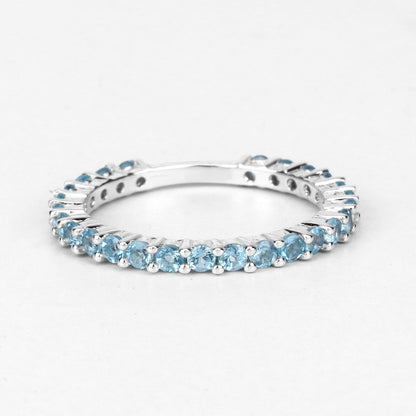0.94 Carat Genuine Swiss Blue Topaz .925 Sterling Silver Ring by Bids.com