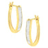 10K Yellow Gold 1/2 Cttw Invisible Set Princess-cut Diamond Hoop Earrings (H-I Color, SI2-I1 Clarity) by Bids.com