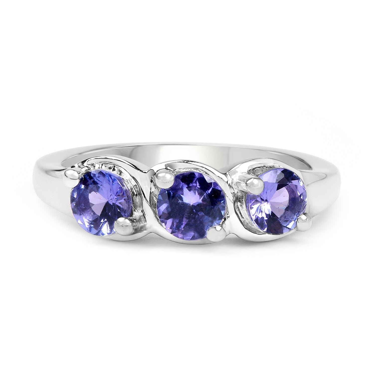 1.05 Carat Genuine Tanzanite .925 Sterling Silver Ring by Bids.com