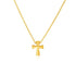 14k Yellow Gold with Cross Pendant  DestGlow