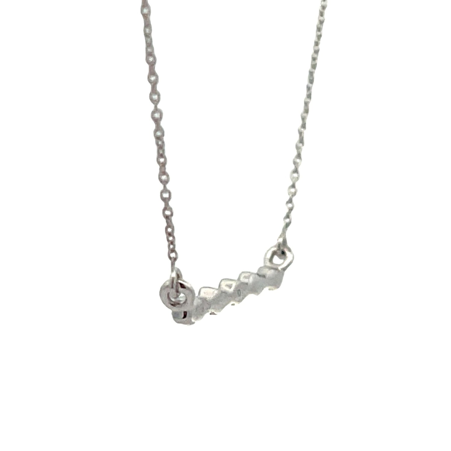 Genuine .05ct Diamond Fashion Pendants 14KT White Gold by Bids.com