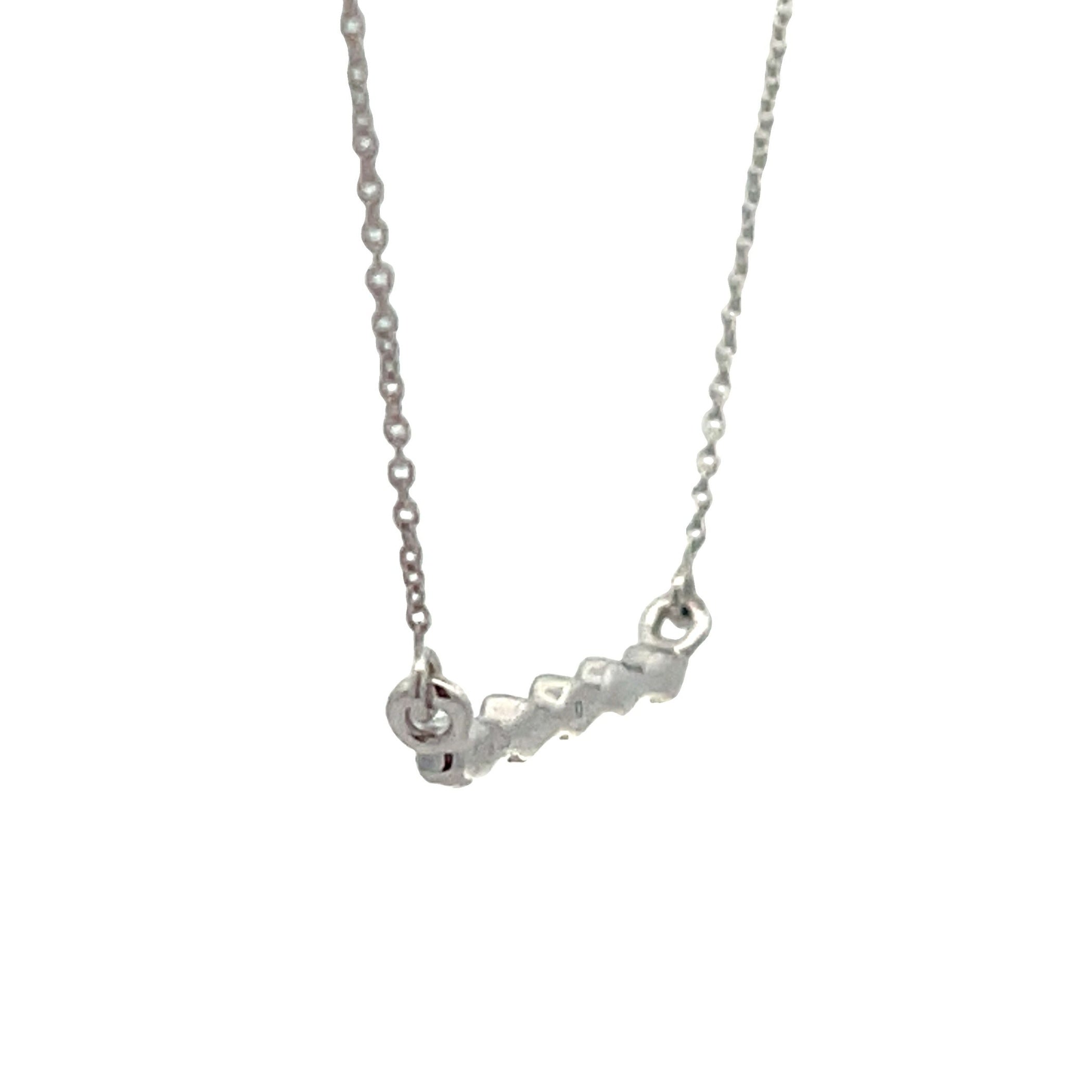 Genuine .05ct Diamond Fashion Pendants 14KT White Gold by Bids.com