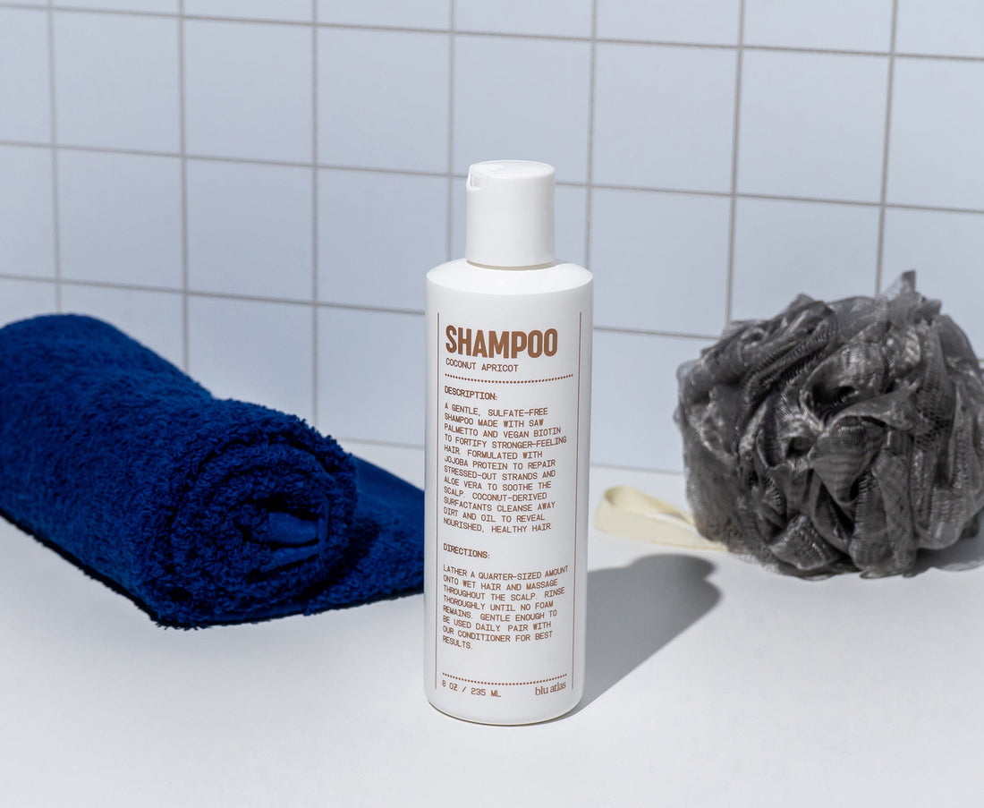 Natural Shampoo for All Hair Types by Blu Atlas