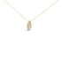 14k Yellow Gold 1 1/3 Cttw Princess and Baguette-cut Diamond Double Curved Pendant Necklace (H-I Color ,VS1-VS2 Clarity) - NO CHAIN INCLUDED by Bids.com