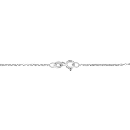 .925 Sterling Silver 1 1/4 Cttw Round and Baguette-Cut Diamond Composite Heart 18" Pendant Necklace (I-J Color, I1-I2 Clarity) by Bids.com