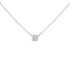 14K White Gold 1.00 Cttw Bezel Set Round Lab-Grown Diamond Solitaire 18" Pendant Necklace (F-G Color, VS1-VS2 Clarity) by Bids.com