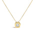 14K Yellow Gold 1 3/8 Cttw Bezel Set Round Diamond Solitaire Pendant Necklace by Bids.com