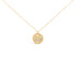 10K Yellow Gold Diamond Accent Crescent Moon Pendant Necklace  DestGlow