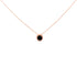 14K Rose Gold 3 1/2 Cttw Bezel-Set Black Round Diamond Solitaire Pendant Necklace (Black Color, I2-I3 Clarity) - 18" by Bids.com