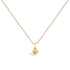 14K Yellow Gold Plated Sterling Silver 1/5 Cttw Diamond Swirl Pendant Necklace  DestGlow