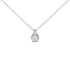 Sterling Silver 3/4 Cttw Lab Grown Diamond Halo Pendant Necklace by Bids.com