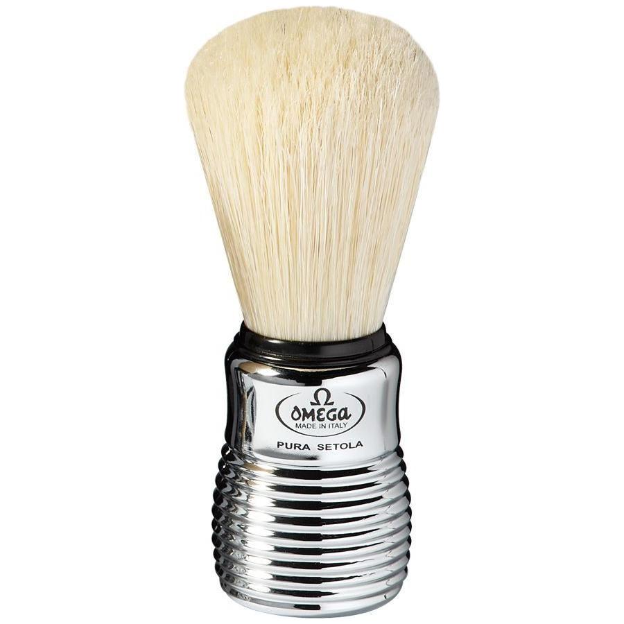 Omega Aluminium Shaving Brush 
