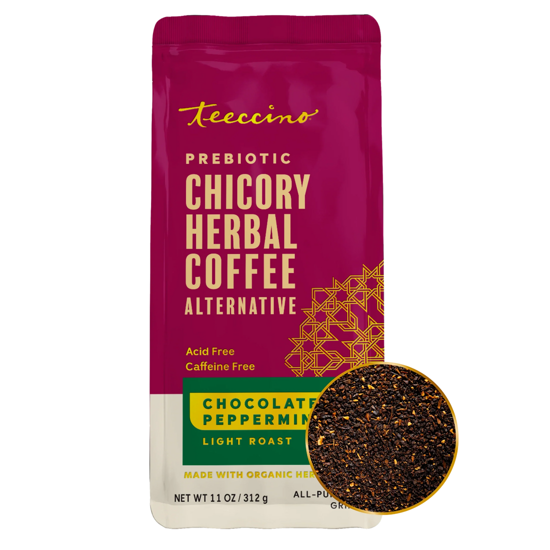 Chocolate Peppermint Chicory Herbal Coffee  DestGlow