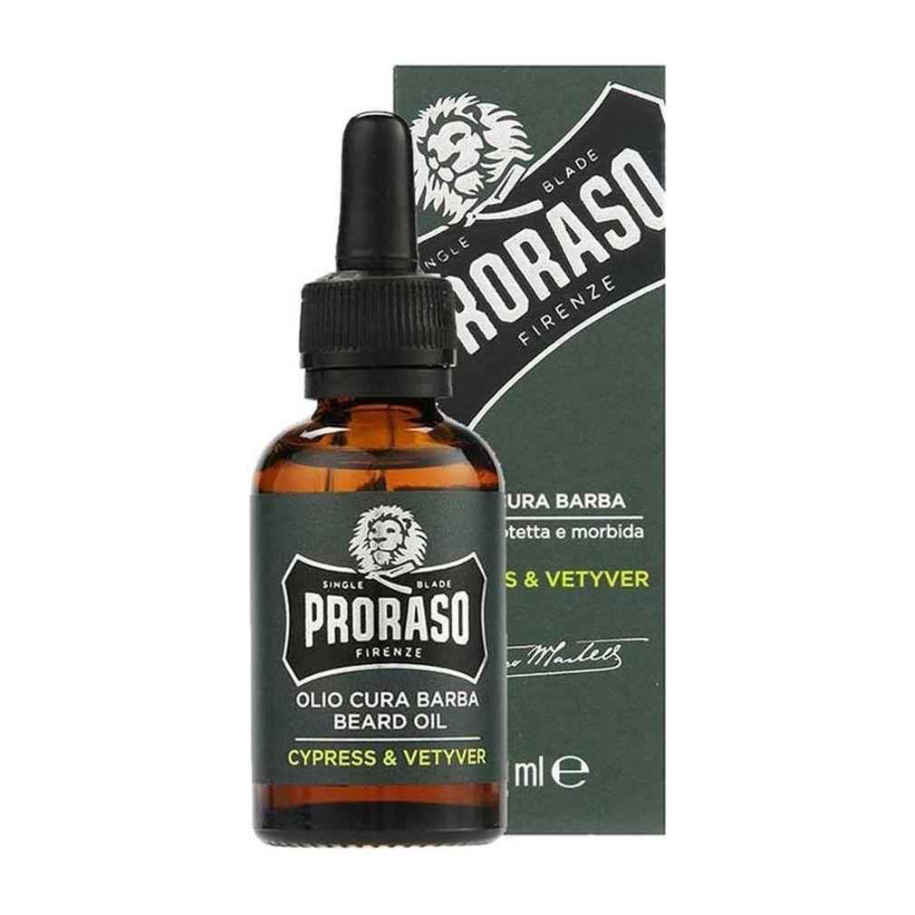 Proraso Single Blade Cypress &amp; Vetyver Beard Oil 1 Oz