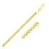 3.3mm 14k Yellow Gold Light Weight Wheat Bracelet by Bids.com