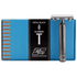 Fatip Grande Open Comb Double Edge Safety Razor Gun Metal Black 42109