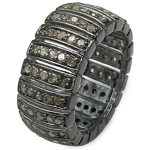 1.25 Carat Genuine TLB Diamond .925 Sterling Silver Ring by Bids.com