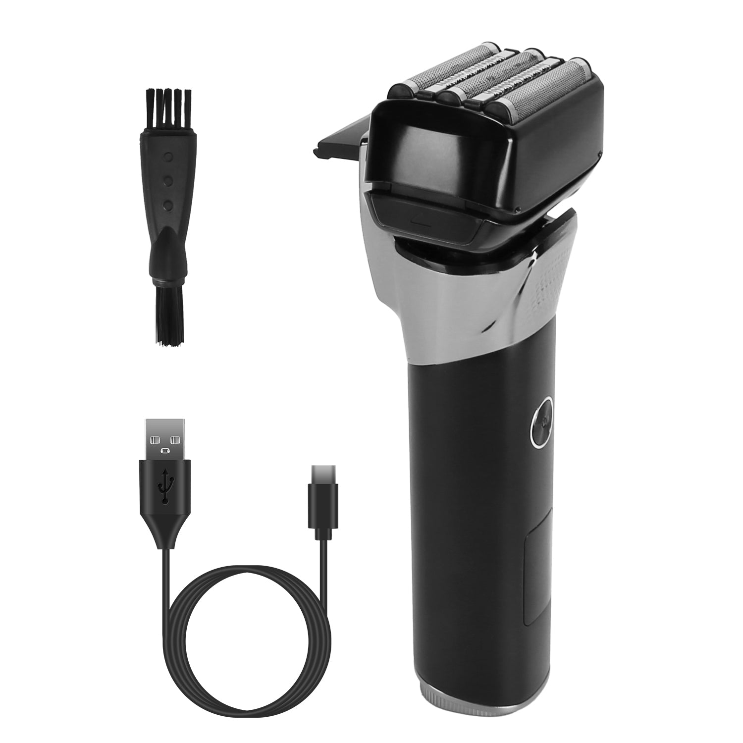 Electric Foil Face Shaver 5-Blade Electric Razor for Men Wet &amp; Dry Jawline Beard Trimmer Precision Sideburn Shavers IPX6 Waterproof with LED Display C