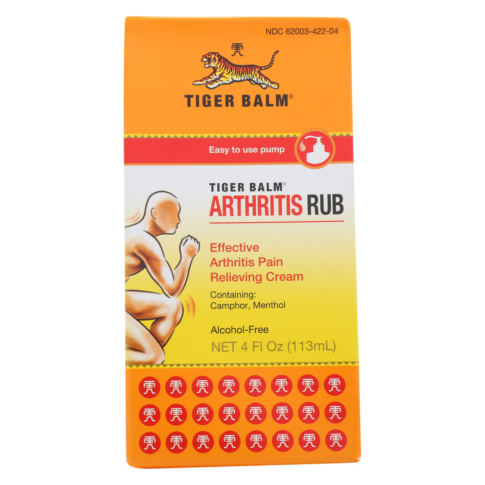 Tiger Balm Joint And Muscle Pain Relievers Arthritis Rub Cream 4 Fl Oz by Pasteur Pharmacy