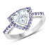 1.41 Carat Genuine Aquamarine & Tanzanite .925 Sterling Silver Ring by Bids.com