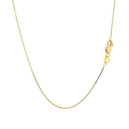 14k Yellow Gold Classic Box Chain 0.6mm by Bids.com