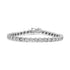 14K White Gold 1.00 Cttw Lab Grown Diamond Round Miracle Plate and "S" Link Tennis Bracelet (F-G Color, VS2-SI1 Clarity) Size 7" by Bids.com
