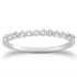 14k White Gold Floating Diamond Single Shared Prong Wedding Ring Band by Bids.com
